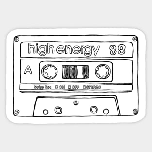 Retro Birthday Tape 1988 Sticker